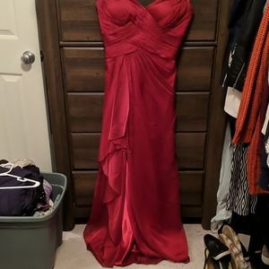 Red Strapless Dress